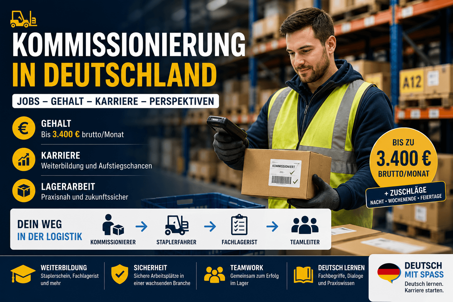 Kommissionēšana Vācijā (2026) — pienākumi, alga, darba process, biežākās kļūdas un karjeras iespējas