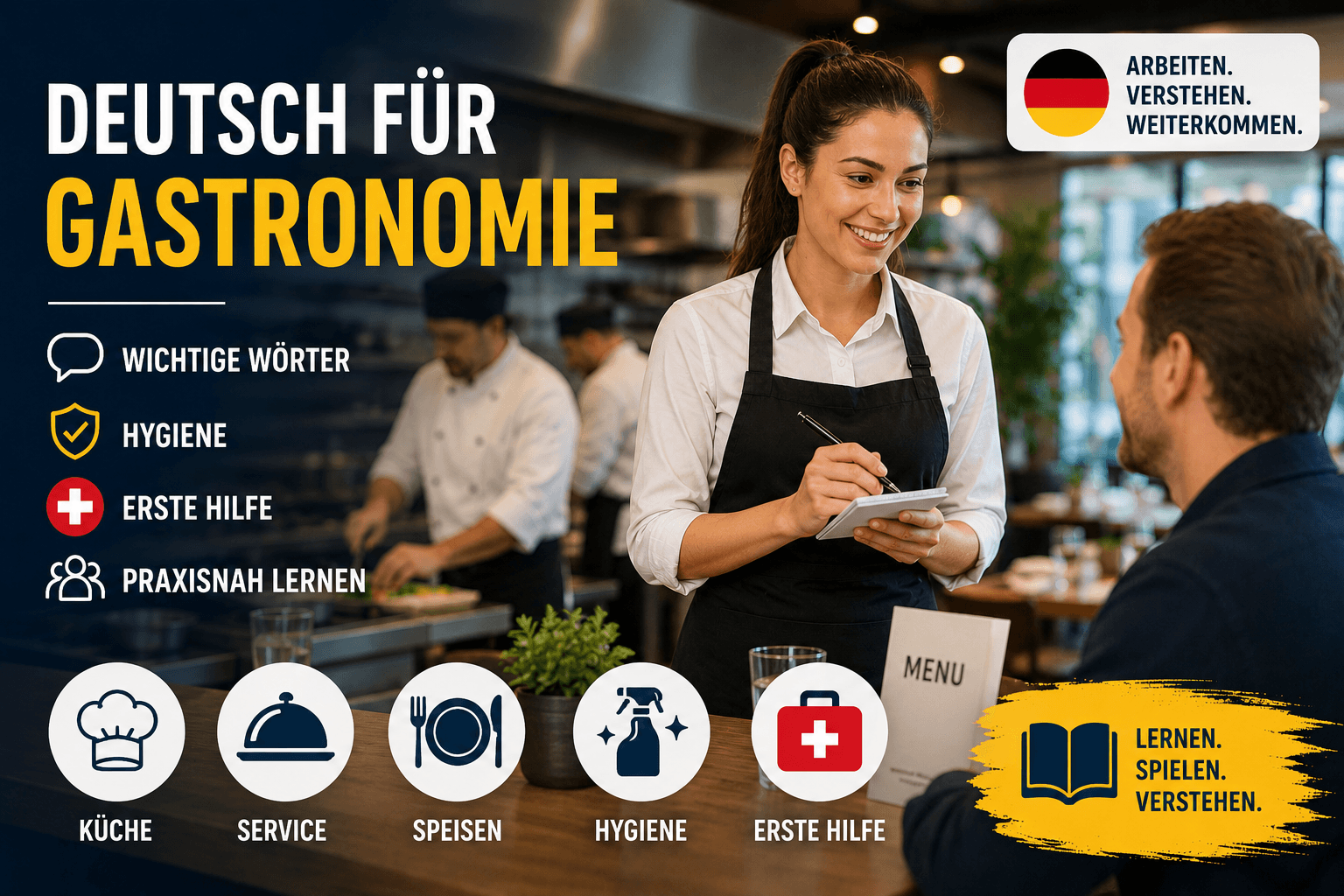 German for Gastronomy – The Most Important German Words for Working in Gastronomy in Germany (2026)