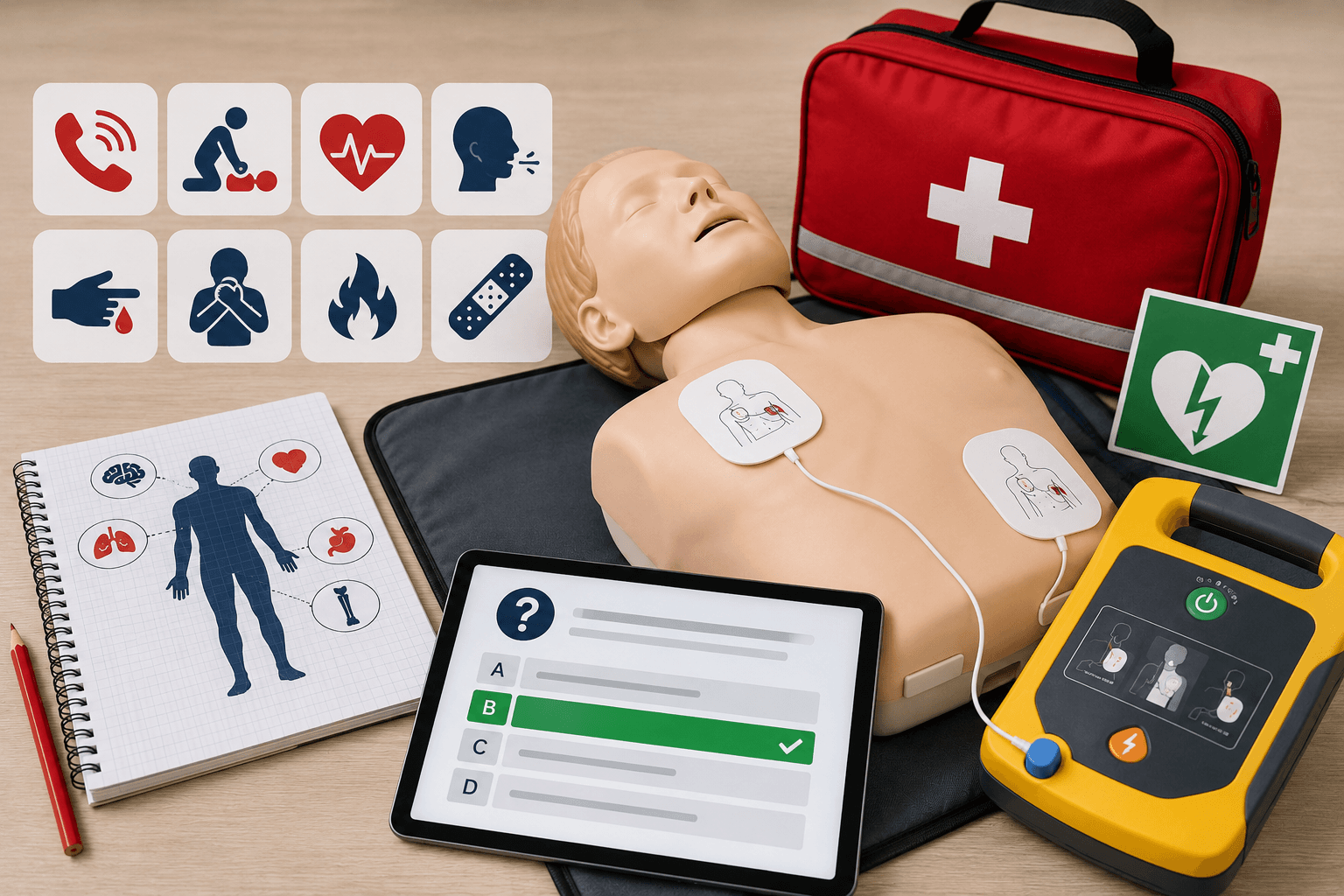 Erste Hilfe 2026 Basic Catalog – More Than 170 Questions Covering the Most Important First Aid Topics