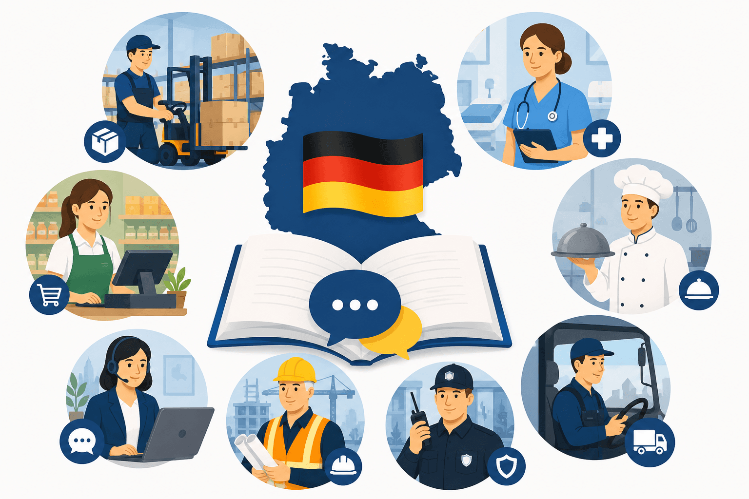 German for Jobs in Germany (2026) — Workplace German, Important Vocabulary and Work Situations