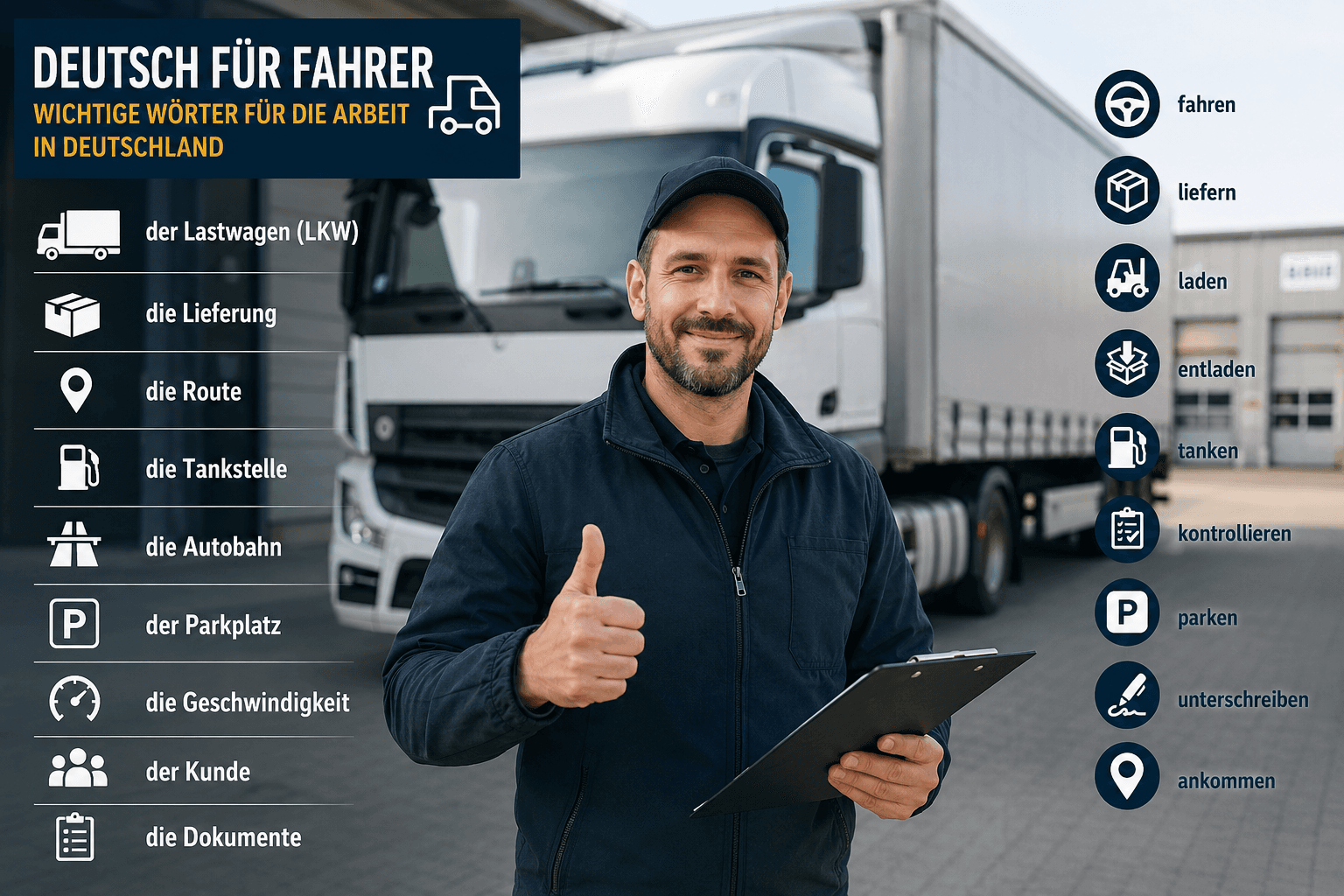 German for Drivers — the Most Important German Words for Working as a Driver in Germany (2026)