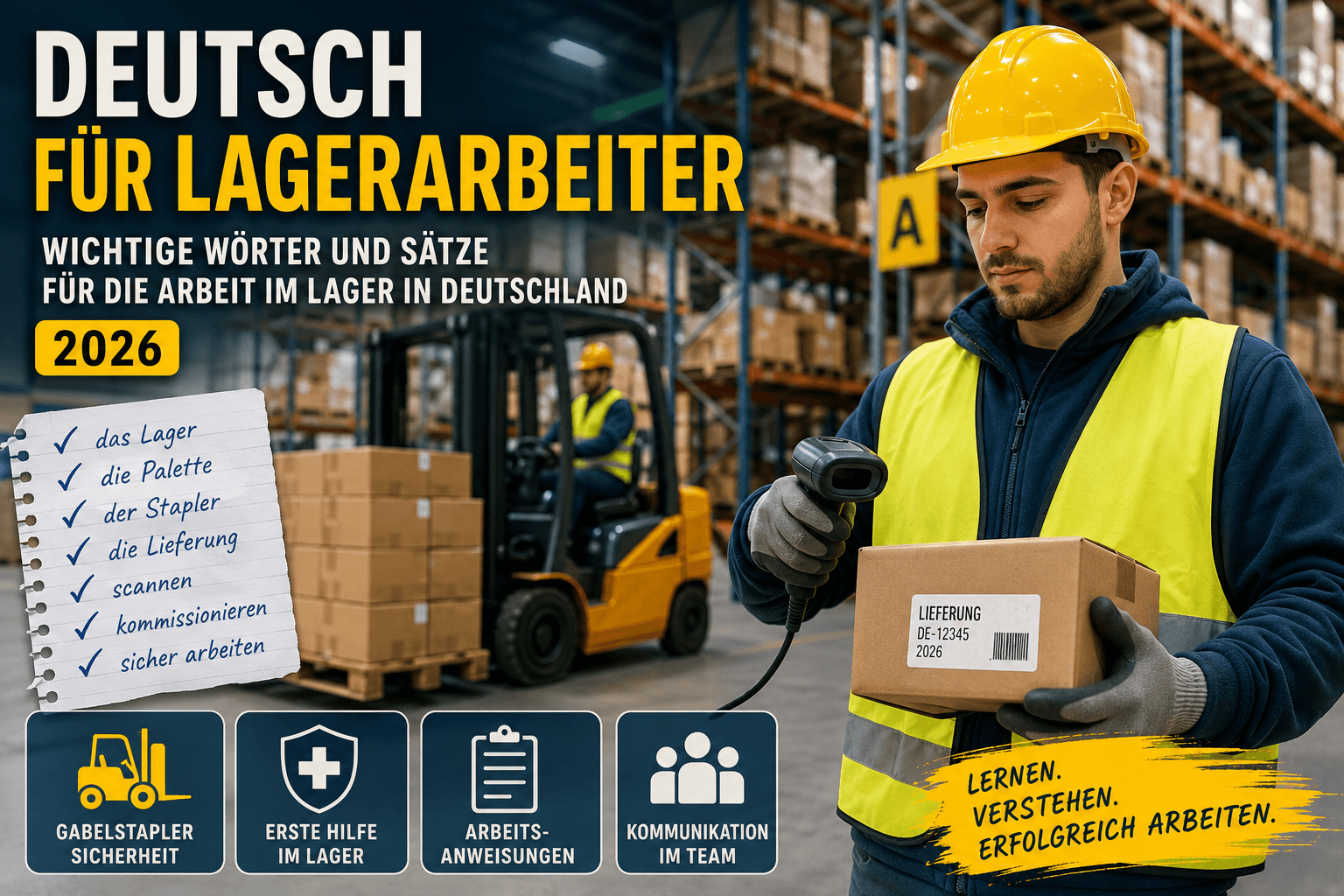 German for Warehouse Workers — The Most Important German Words for Warehouse Jobs in Germany (2026)