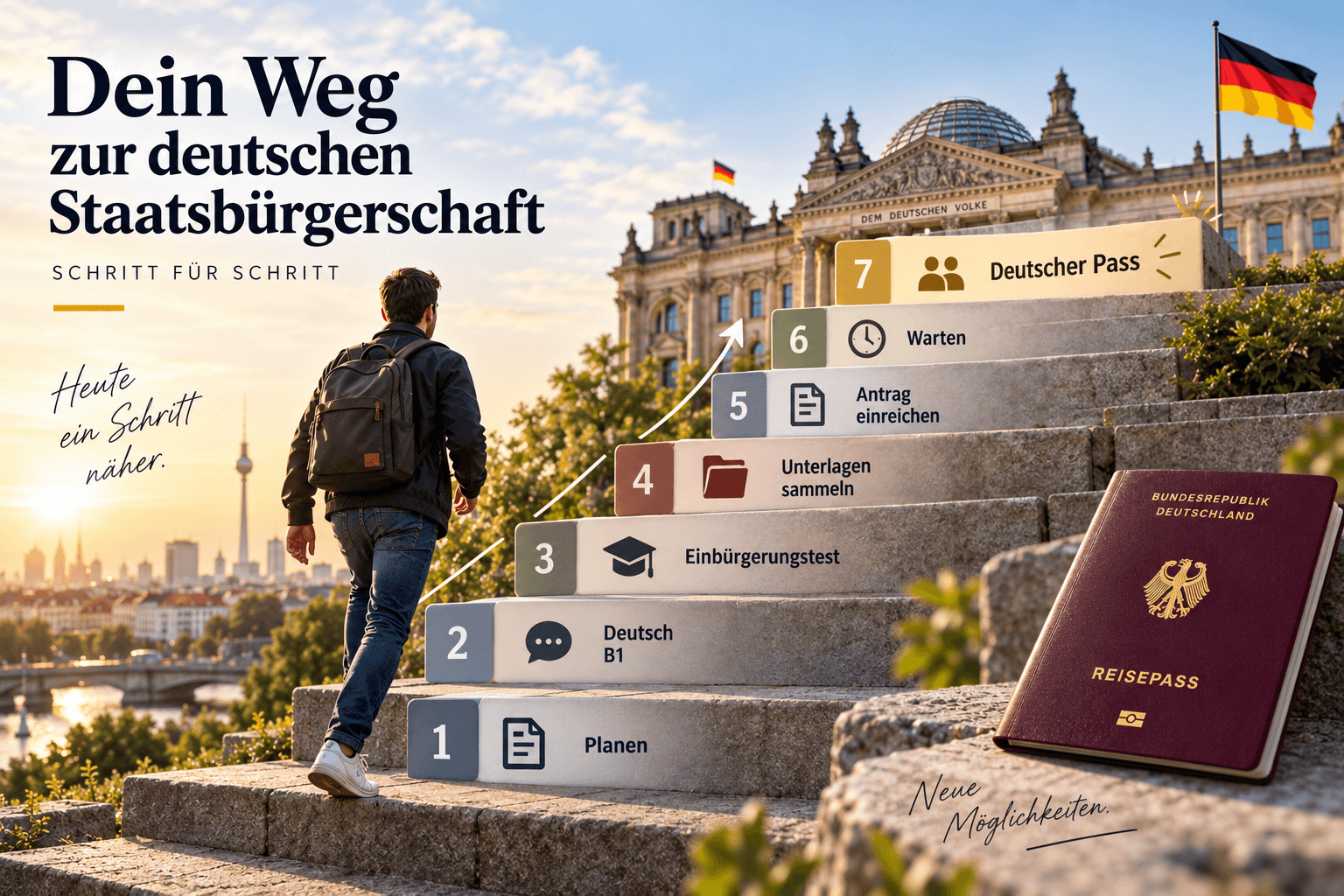 Deutsche Staatsbürgerschaft für EU-Bürger 2026: So bekommst du den deutschen Pass Schritt für Schritt